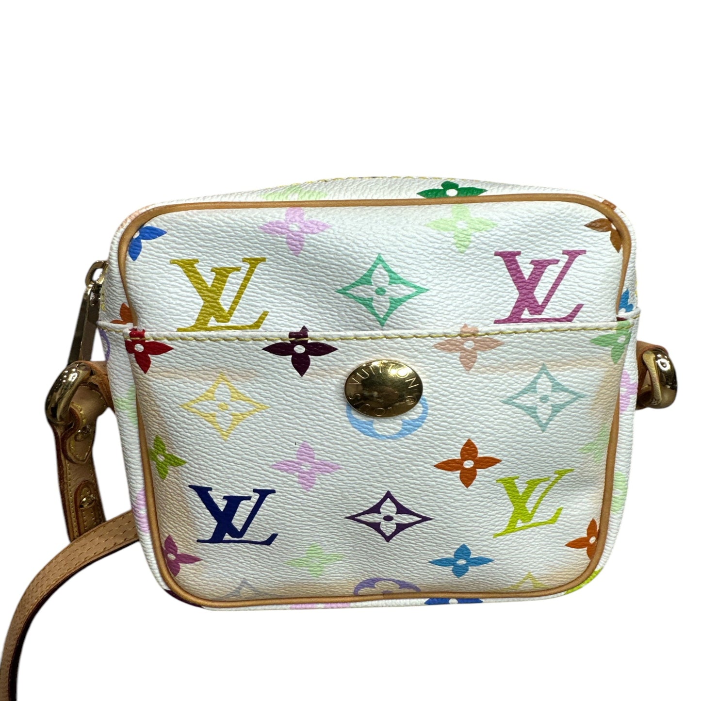 Louis Vuitton Rift Crossbody White Multicolor Takashi Murakami Limited Edition - Clairely Amazing