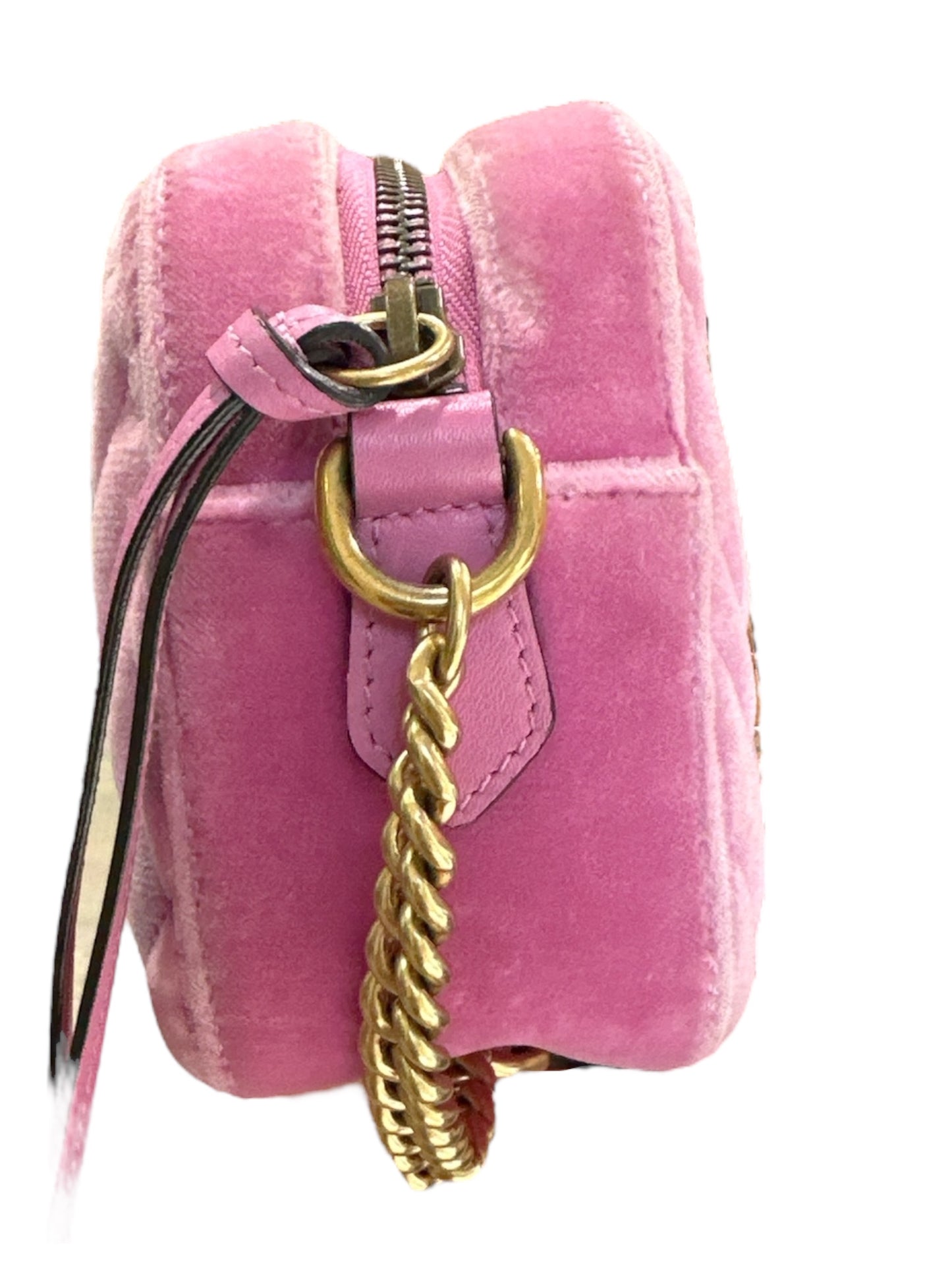Gucci
Velvet Mini GG Marmont Marquise Crystals Matelasse Shoulder Bag - Clairely Amazing