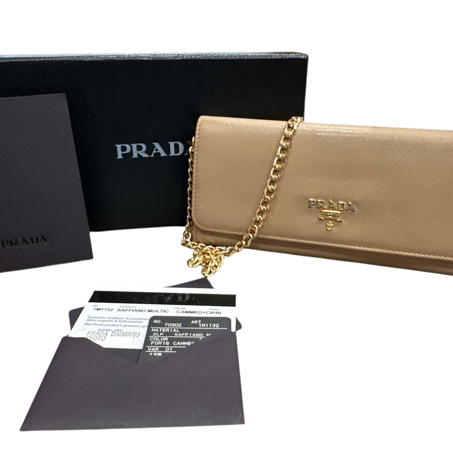 PRADA SAFFIANO MULTIC long wallet - Clairely Amazing