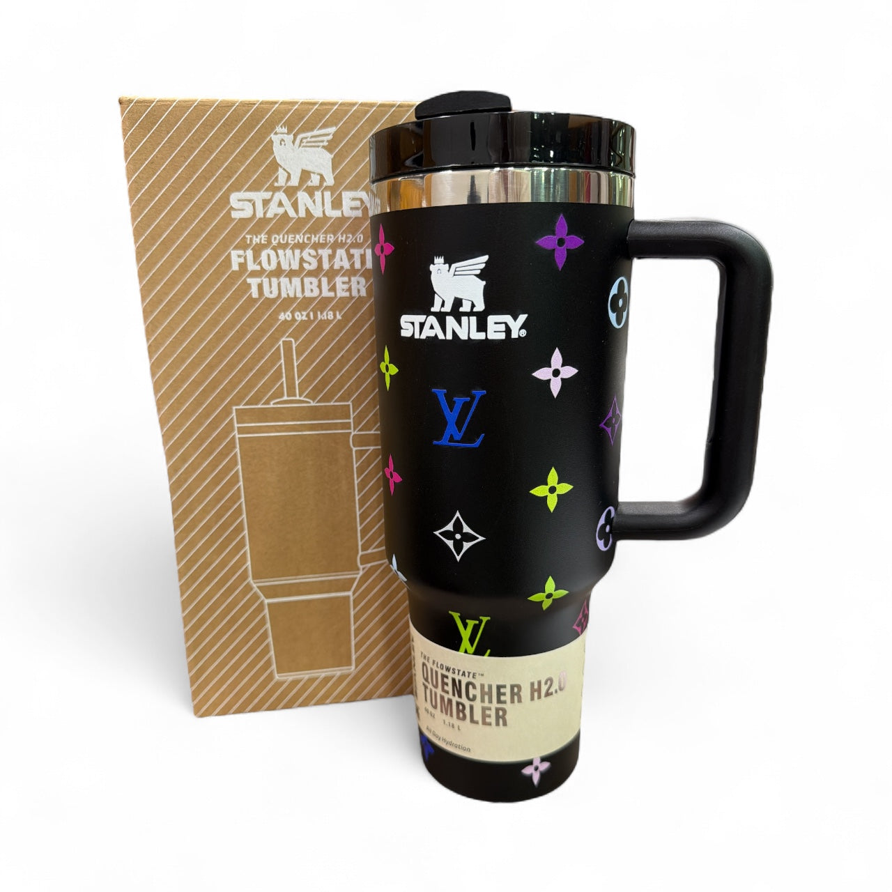 ✨ Fashion 40oz Stainless Steel Tumbler with Handle ✨