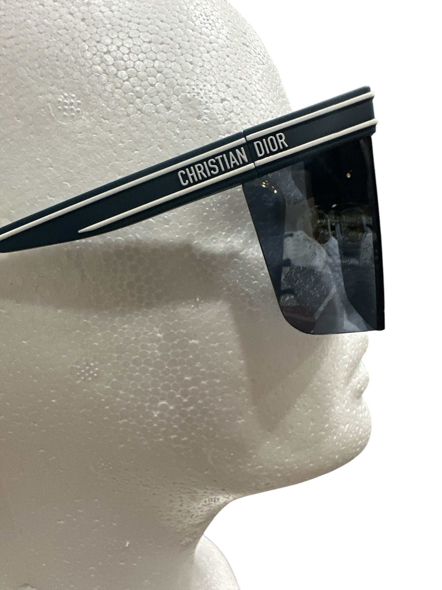 Christian Dior Geometric Diorclub M1U Mask Sunglasses Matte Blue - Clairely Amazing