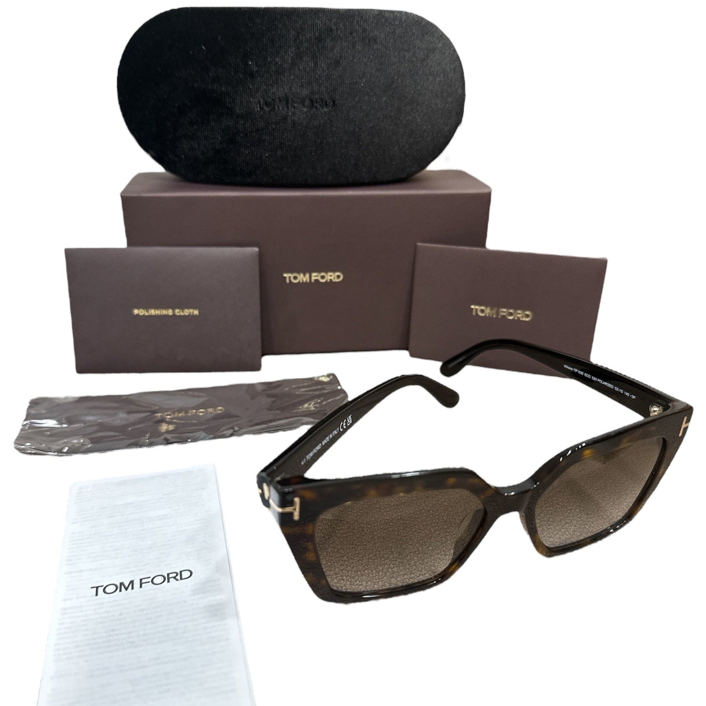 Tom Ford Winona Cat Eye Brown Sunglasses - Clairely Amazing