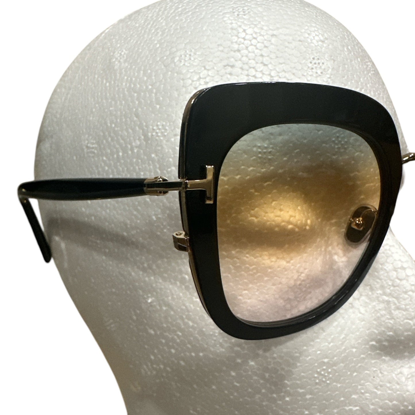 Tom Ford Virginia Women's Black/Rose Gold/Grad Smoke - Clairely Amazing