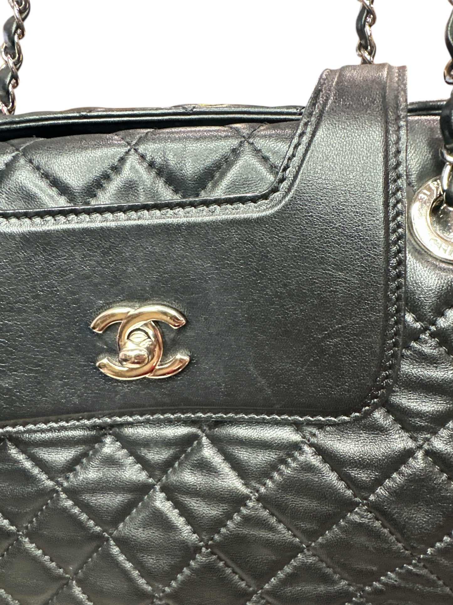 Chanel 3 Accordion Shopping Tote Quilted Lambskin - Clairely Amazing