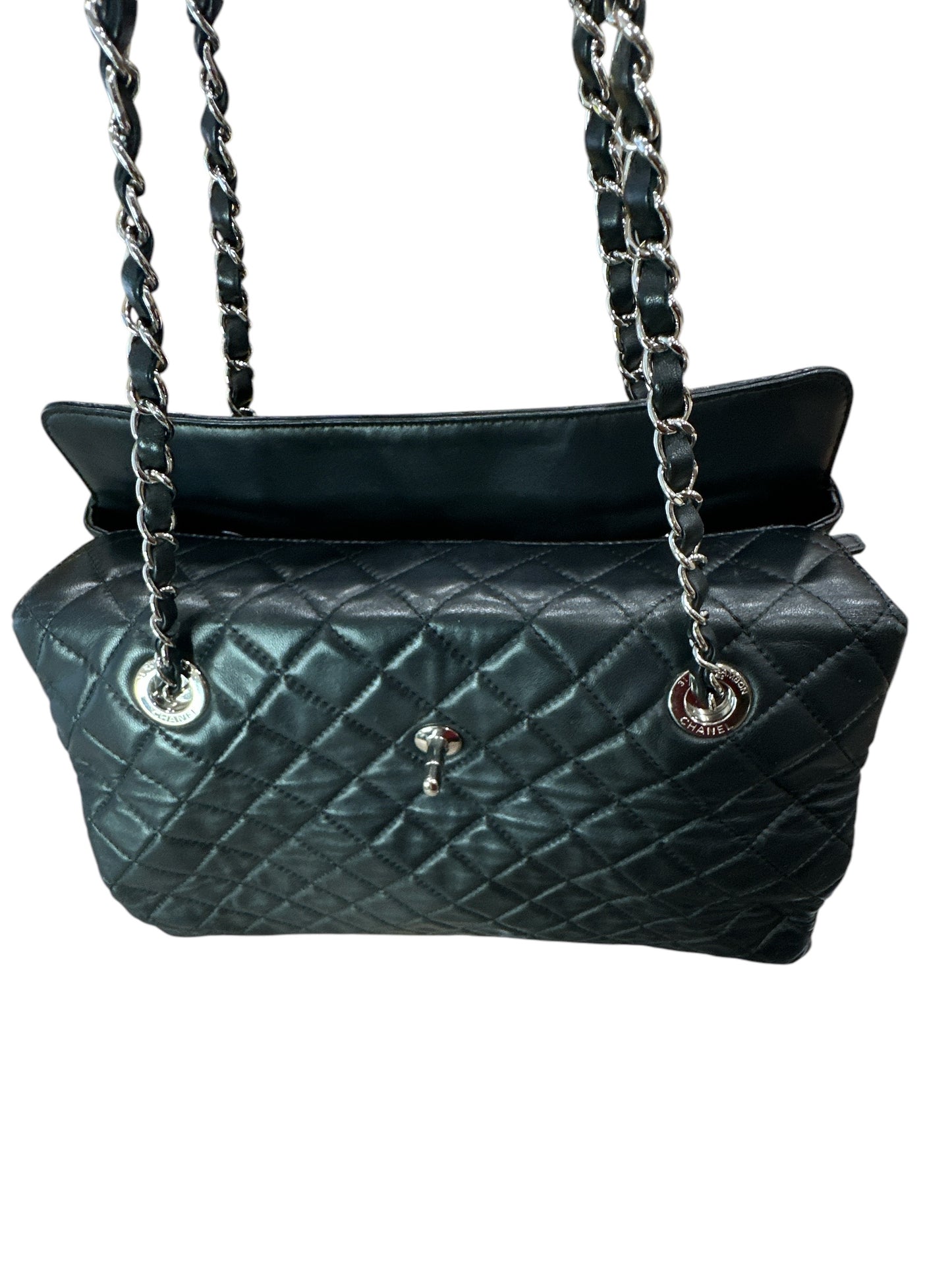 Chanel 3 Accordion Shopping Tote Quilted Lambskin - Clairely Amazing
