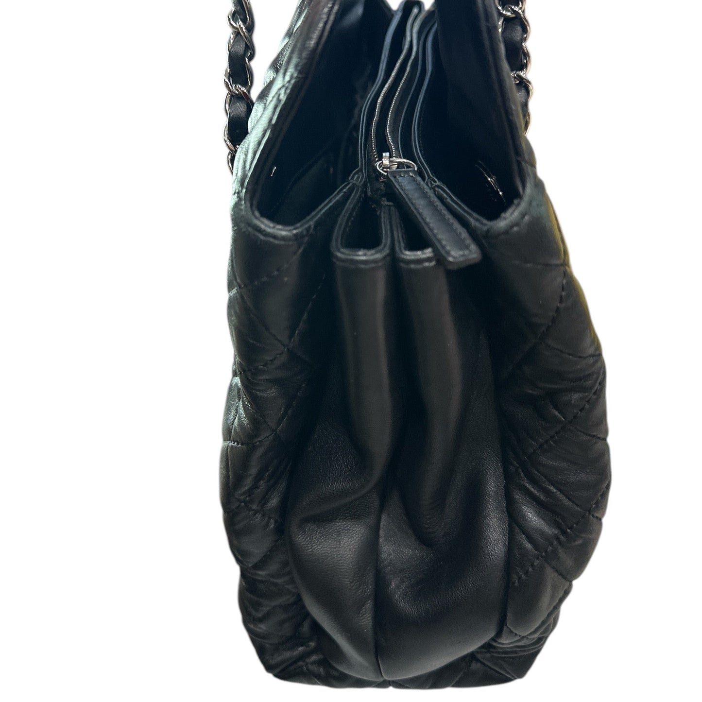 Chanel 3 Accordion Shopping Tote Quilted Lambskin - Clairely Amazing