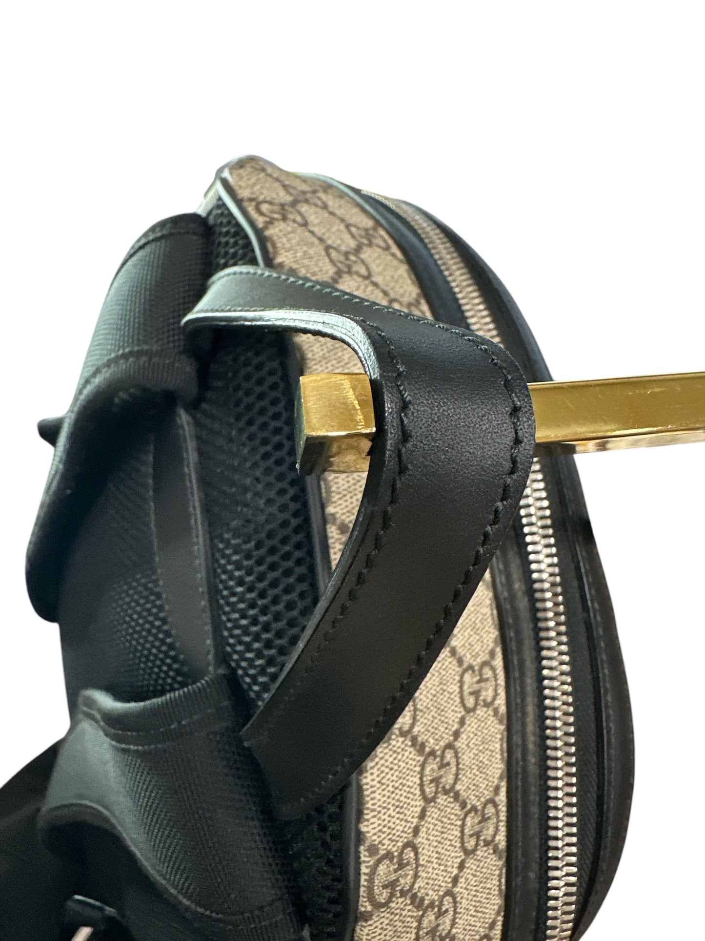 NEW Gucci Web Backpack GG coated Canvas Medium - Clairely Amazing