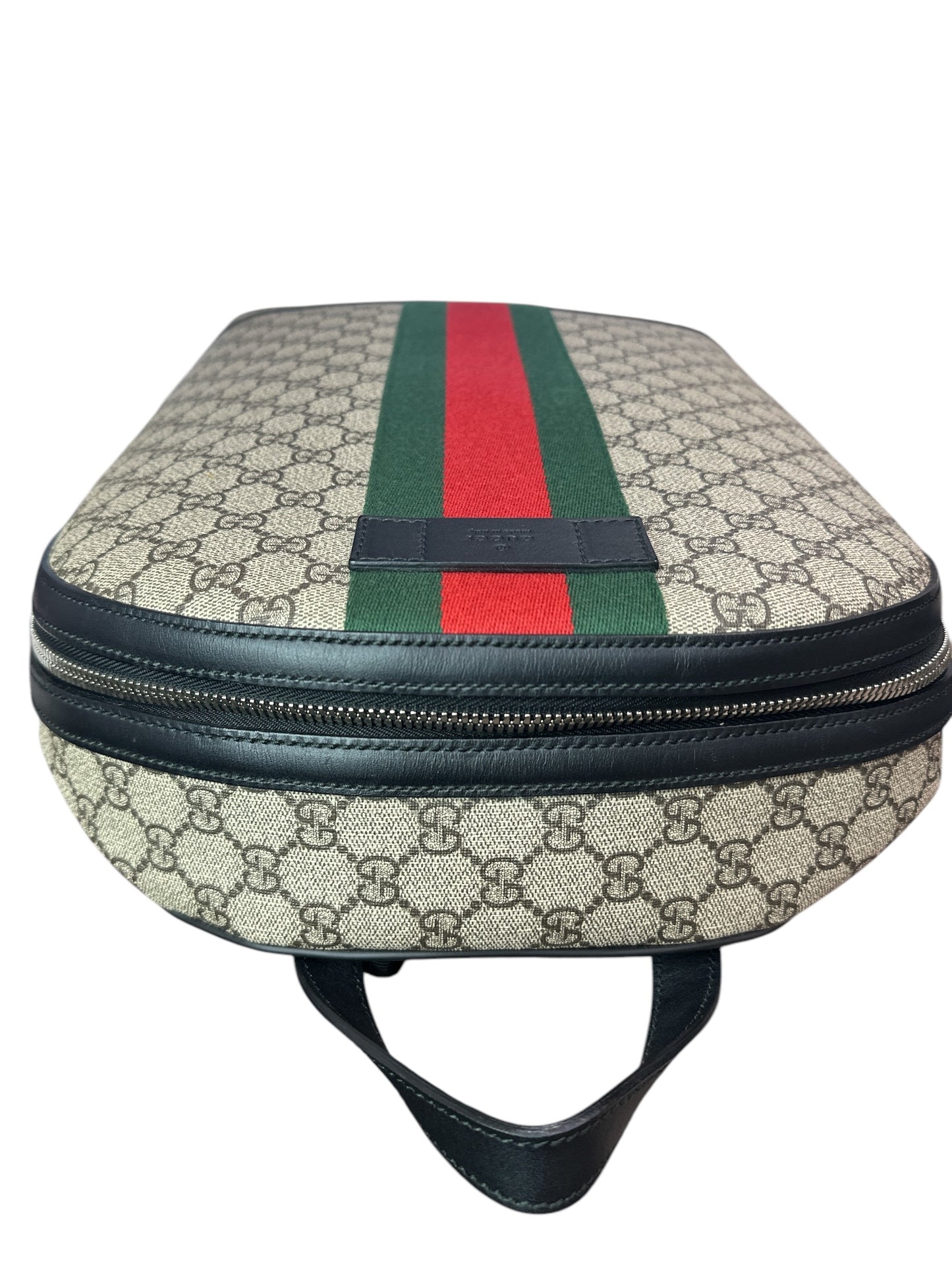 NEW Gucci Web Backpack GG coated Canvas Medium - Clairely Amazing
