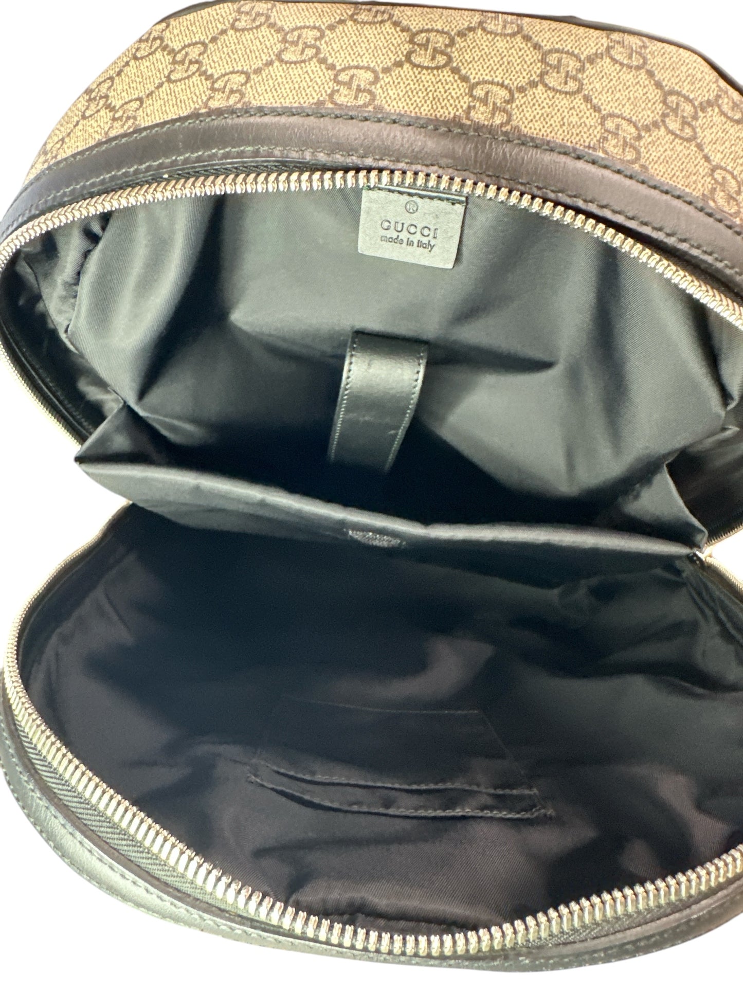 NEW Gucci Web Backpack GG coated Canvas Medium - Clairely Amazing