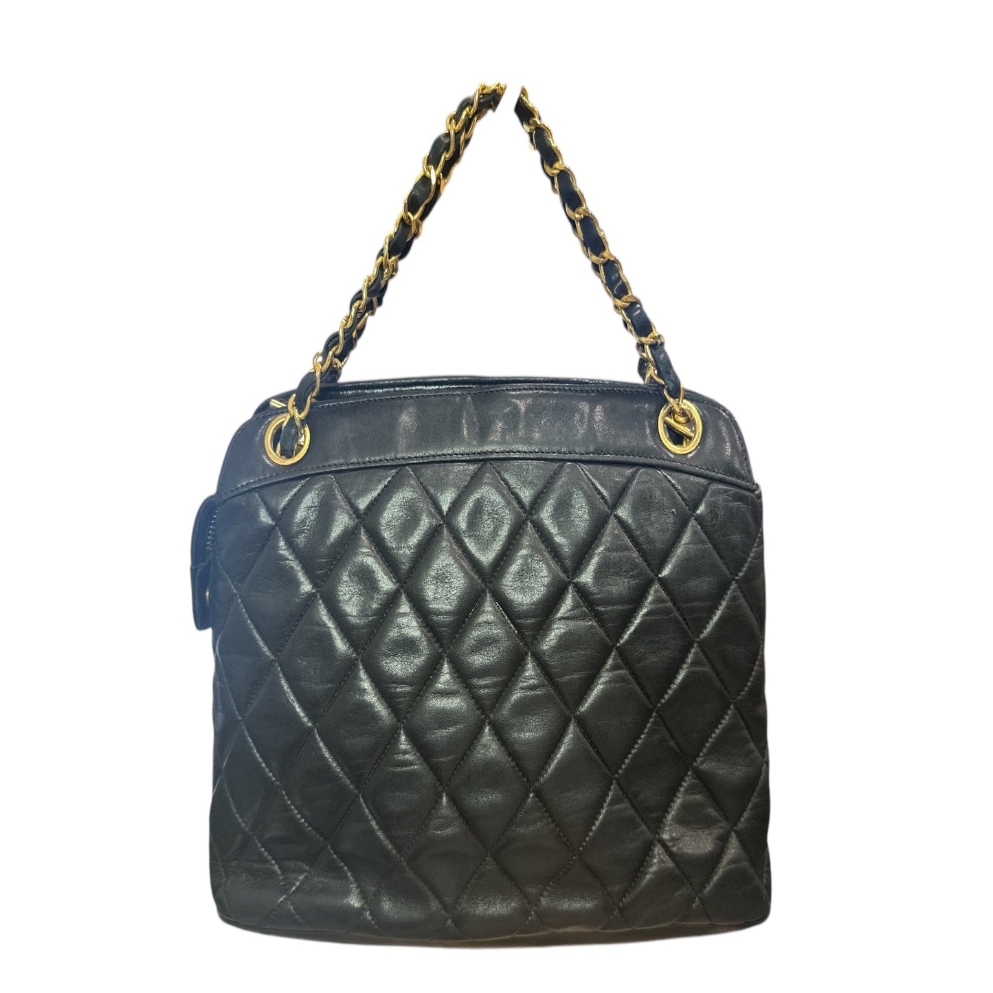 CHANEL Matelasse Shoulder Bag Leather Black - Clairely Amazing
