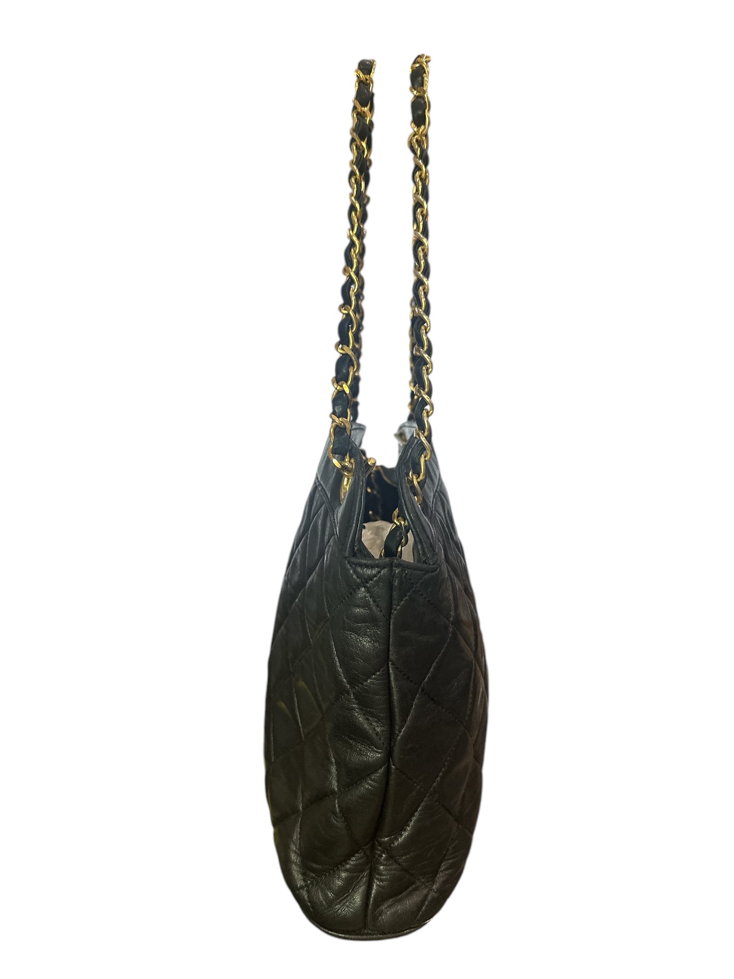 CHANEL Matelasse Shoulder Bag Leather Black - Clairely Amazing