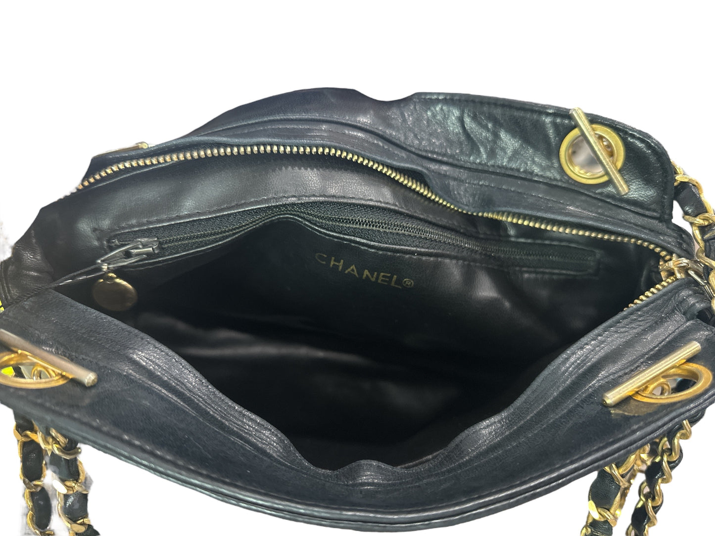 CHANEL Matelasse Shoulder Bag Leather Black - Clairely Amazing