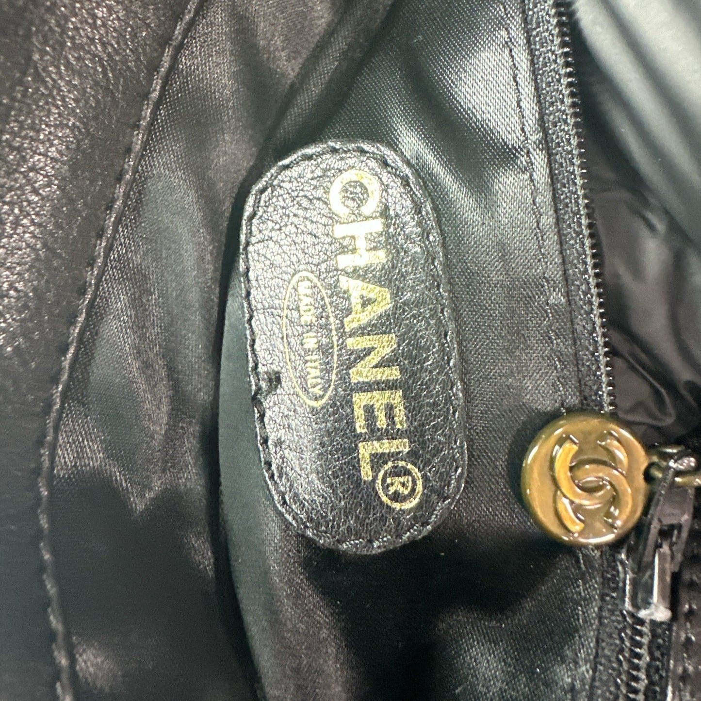 Chanel Caviar CC Shopper Tote Black - Clairely Amazing