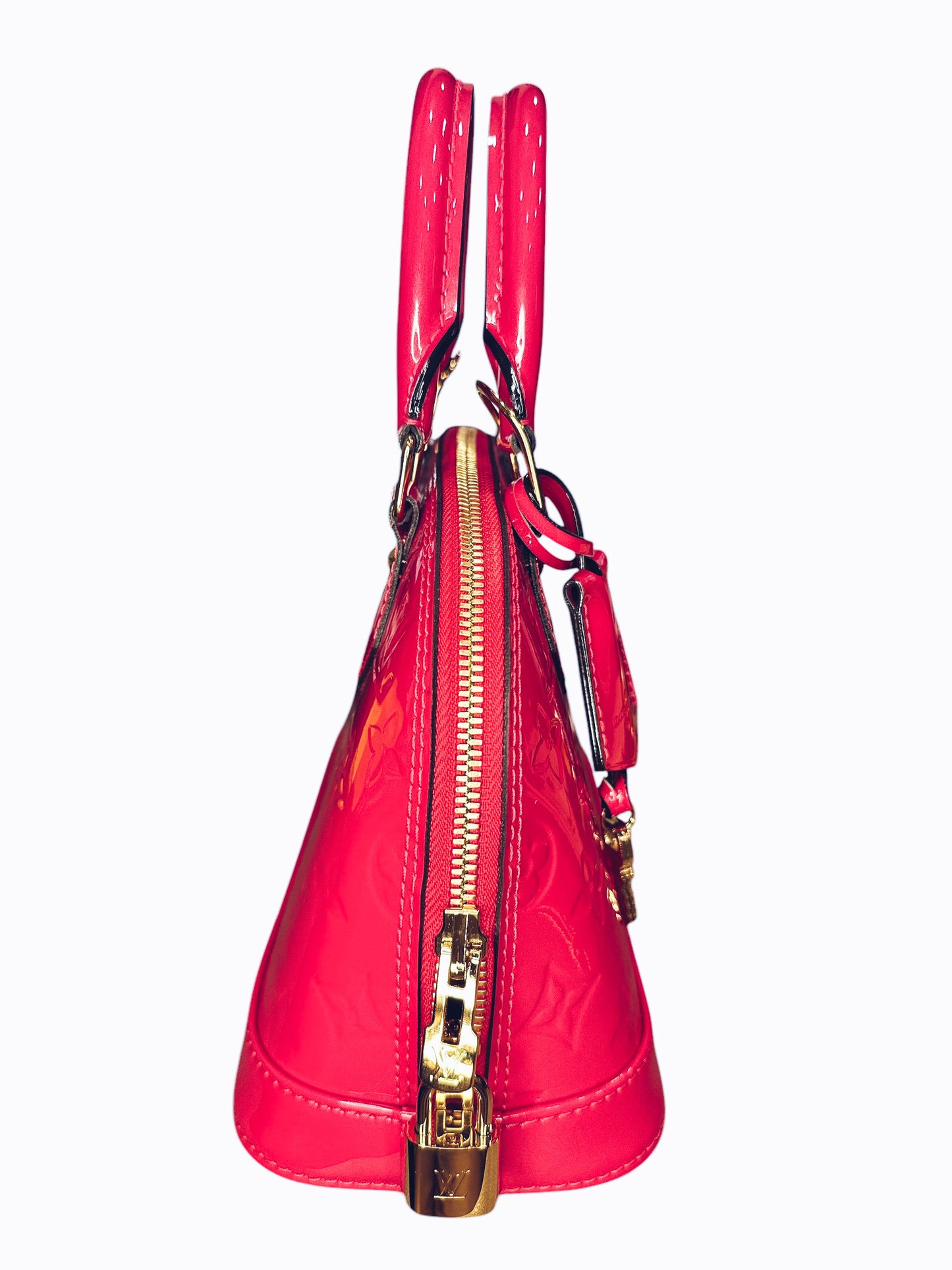 Louis Vuitton Vernis Alma BB Hot Pink FULL SET - Clairely Amazing