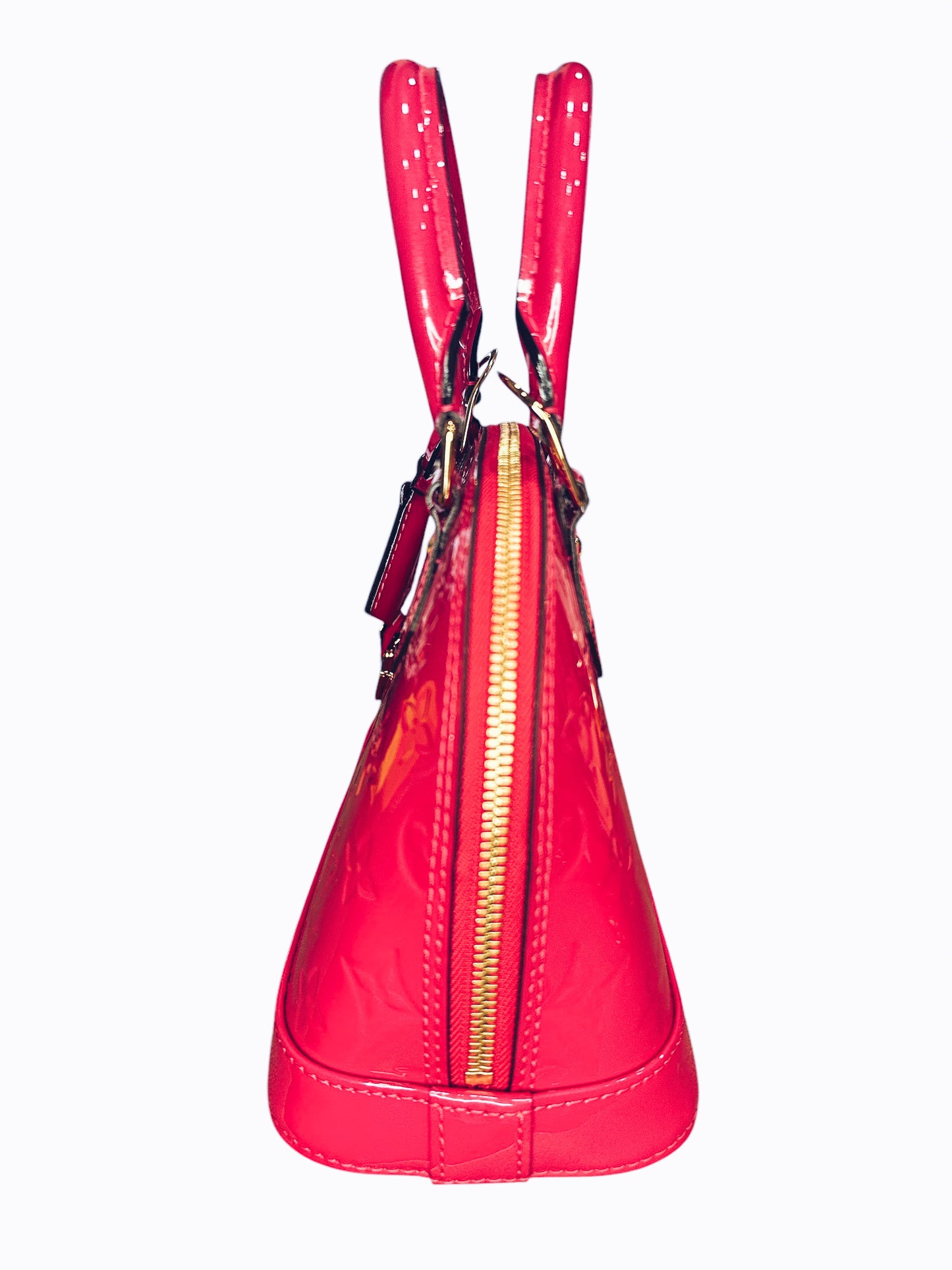 Louis Vuitton Vernis Alma BB Hot Pink FULL SET - Clairely Amazing