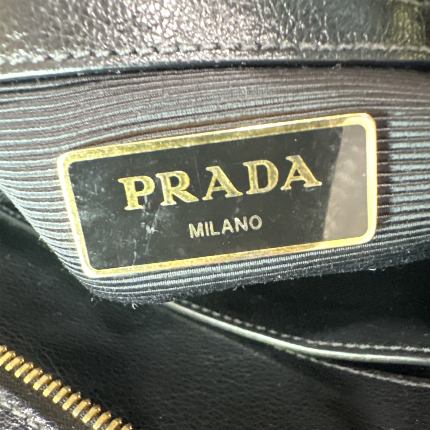 Prada Black Saffiano Leather Small Top Handle Crossbody Bag - Clairely Amazing