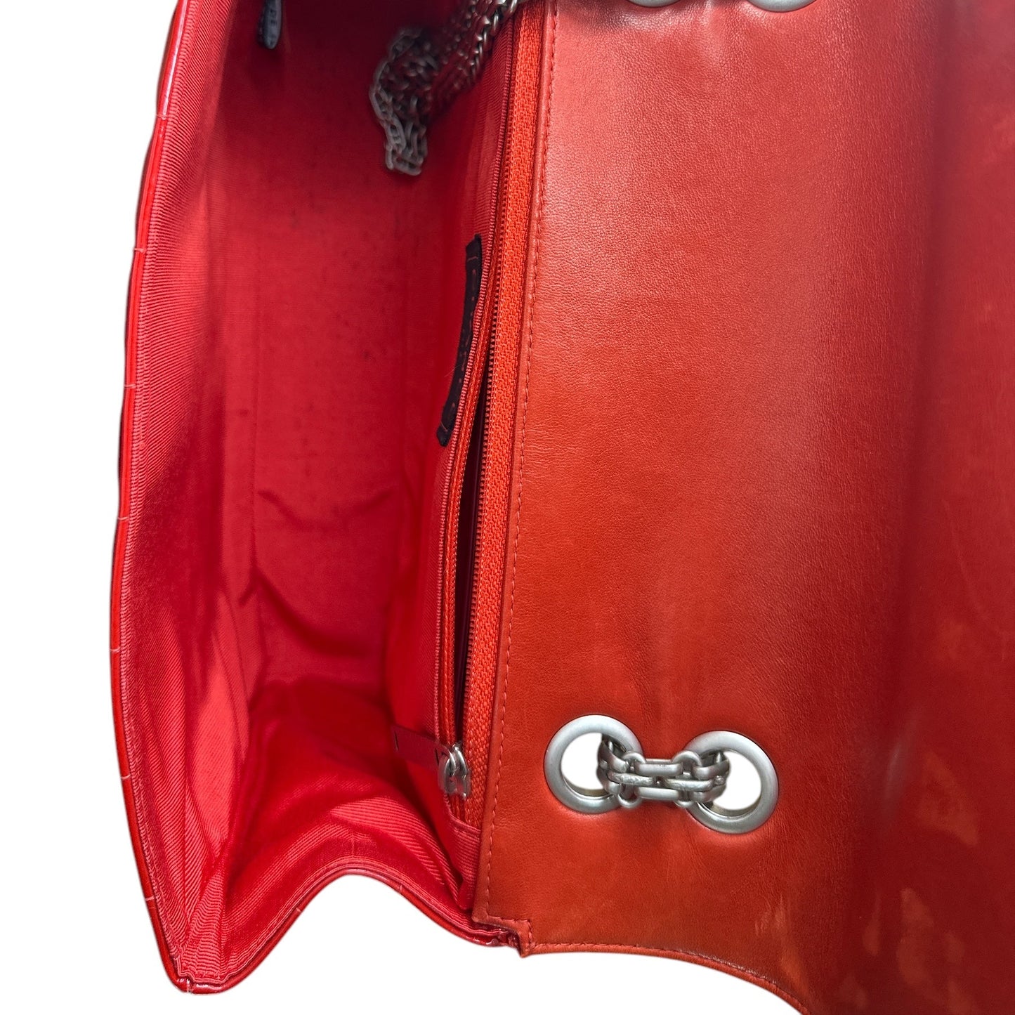 Chanel 2.55 Shoulder Bag in Red Patent Leather - Clairely Amazing