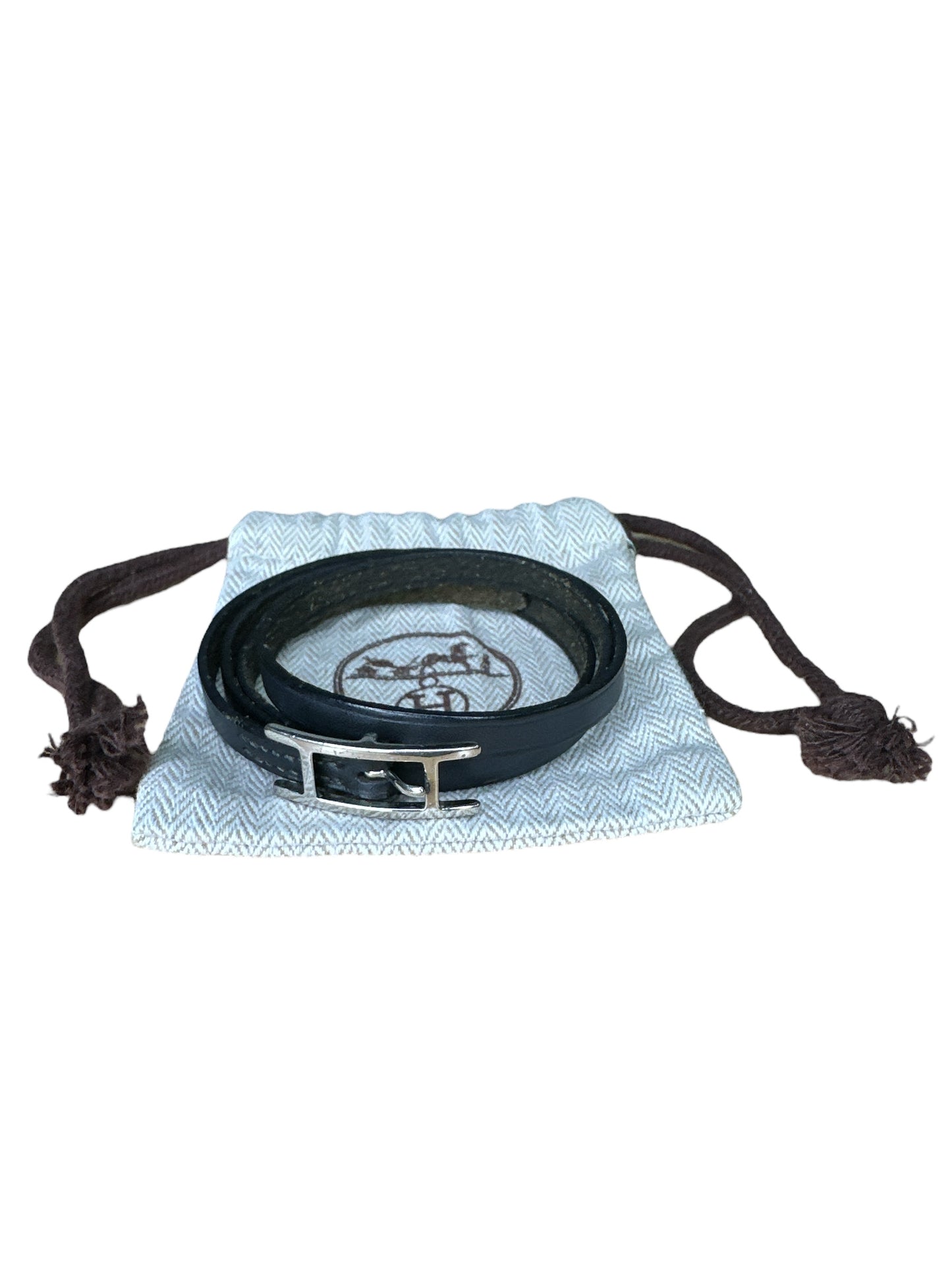 Hermès Leather Behapi Triple Tour Wrap Bracelet - Clairely Amazing