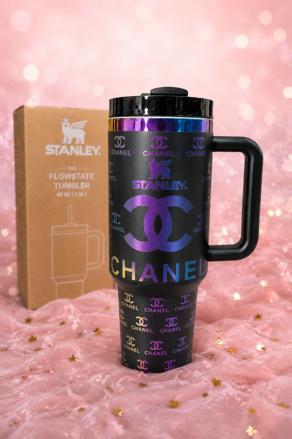 40 oz Fashion Tumblers – Luxury-Inspired Designs