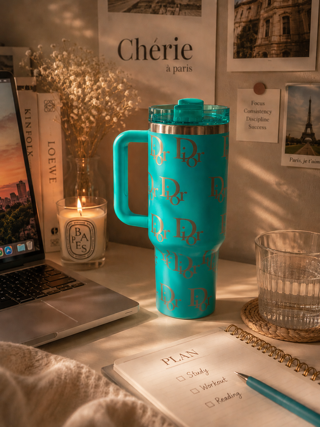 40 oz Fashion Tumblers – Luxury-Inspired Designs