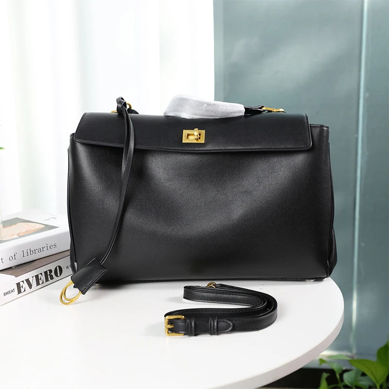 Large Capacity PU Leather Tote Bag
