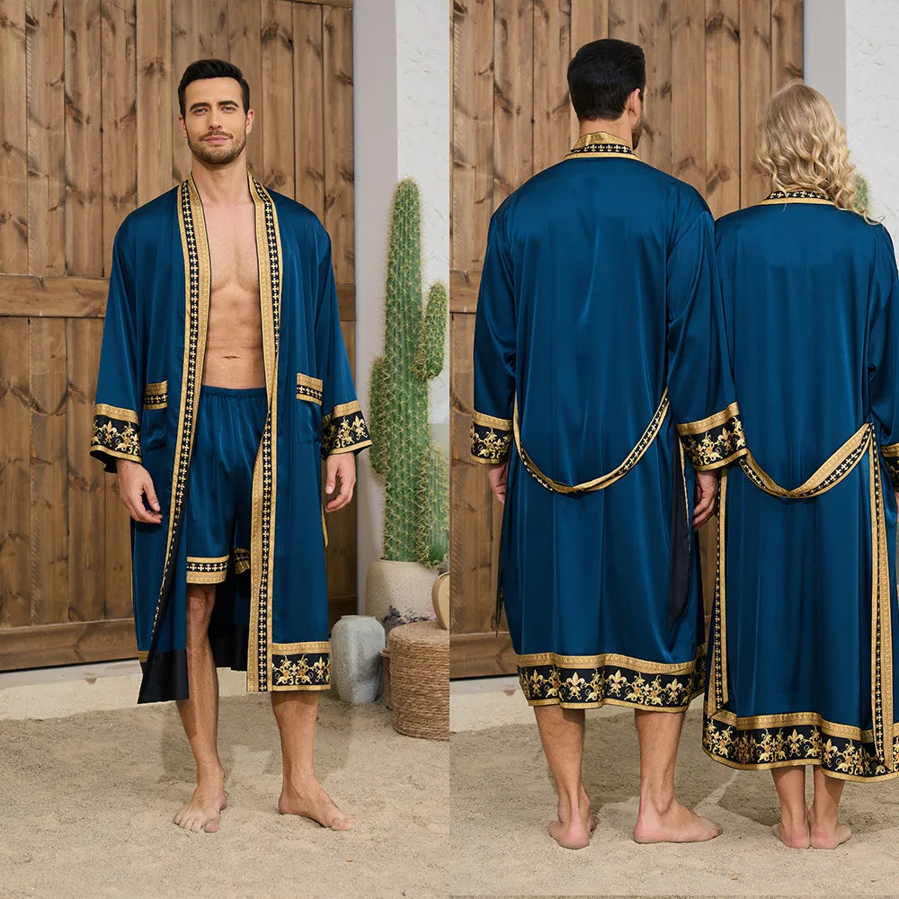 Autumn Baroque Style Couple Robe