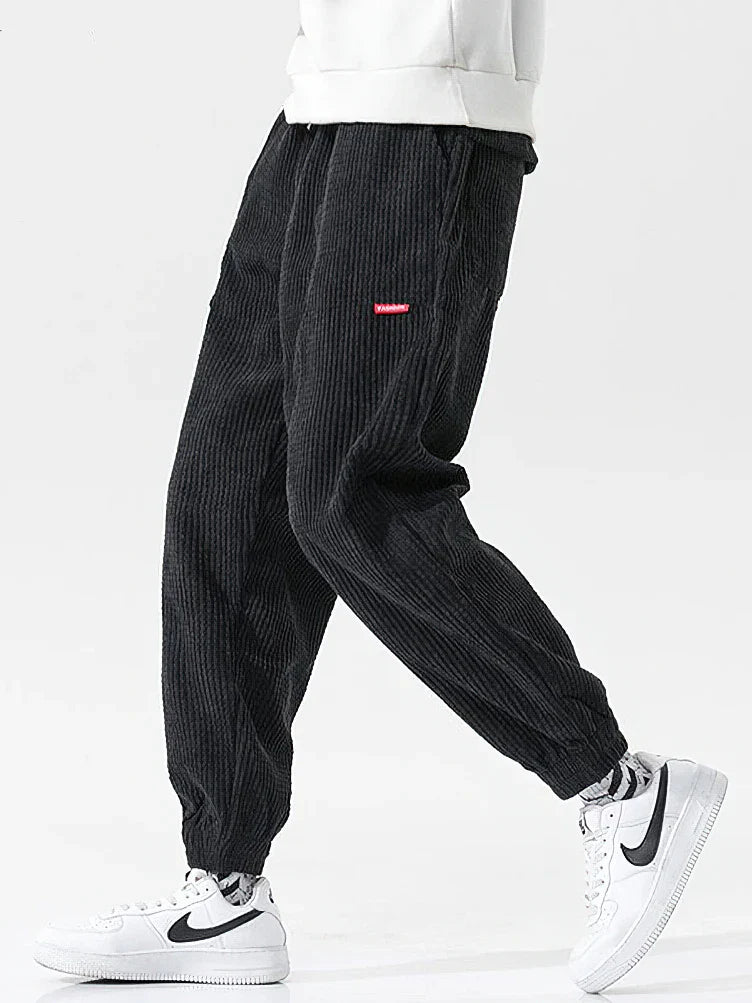 Corduroy baggy joggers