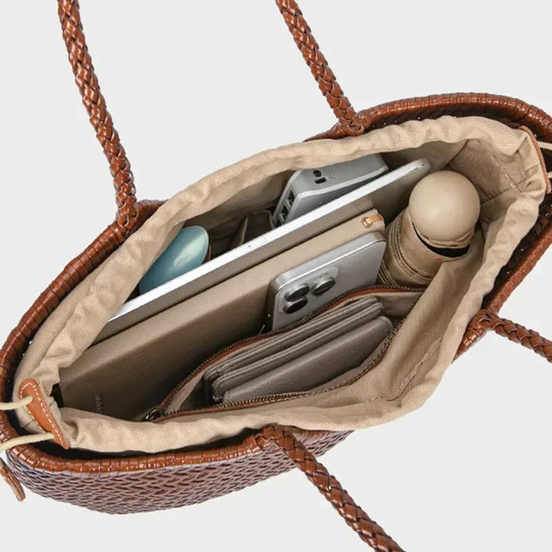 Genuine Leather Cowhide Tote Bag