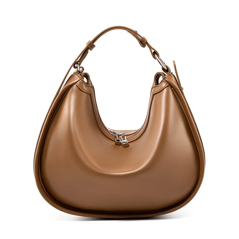Half Moon Leather Bag