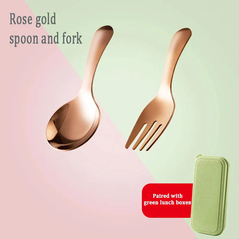 Portable stainless steel tableware
