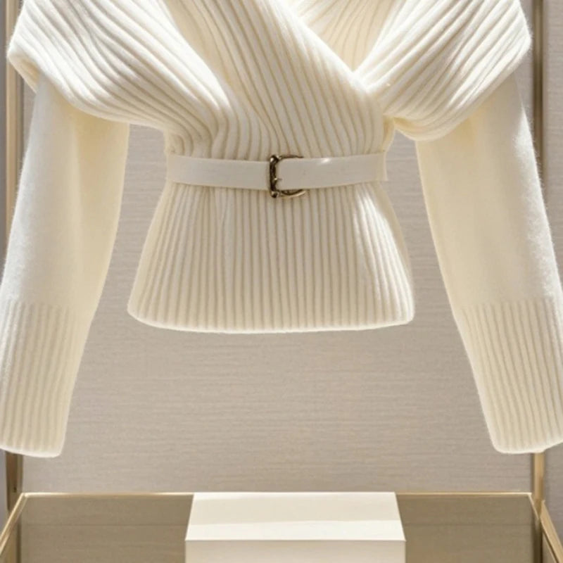 White Knitted Sweater