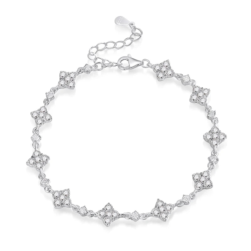 SMYOUE Full Diamond Moissanite Bracelet