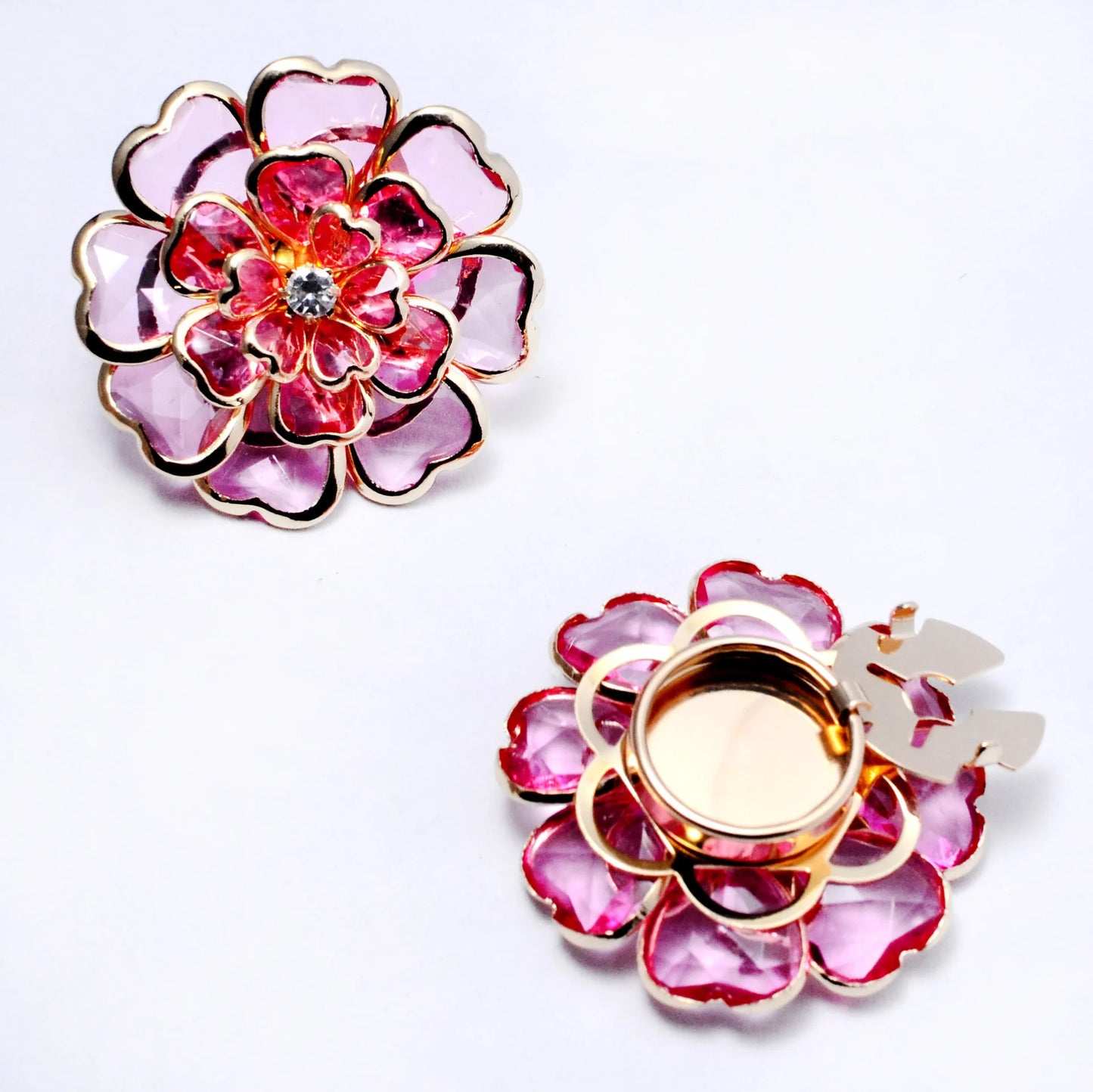 Camellia Button Cufflinks