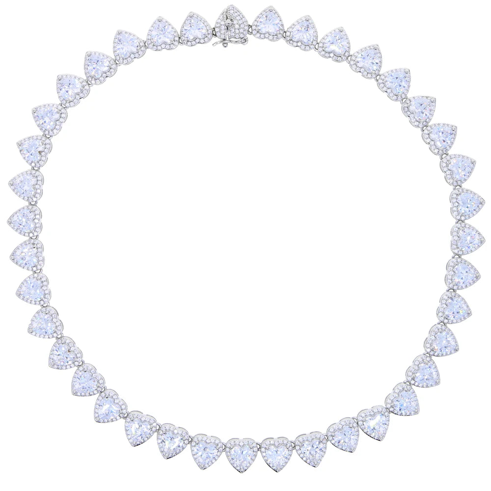 Heart CZ Choker