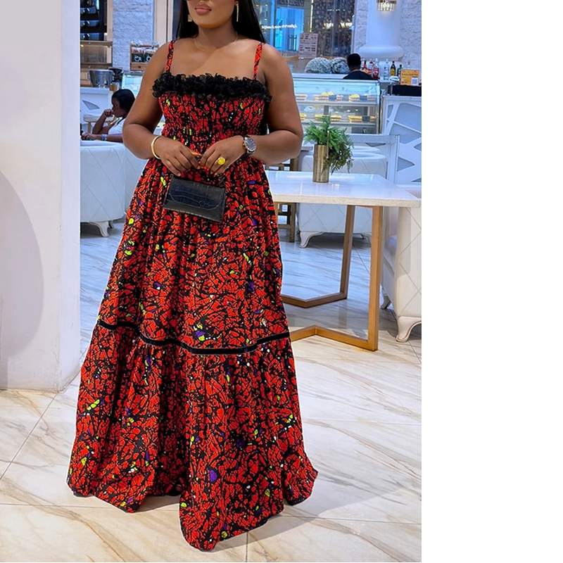 Bohemian Lace Patchwork Strap Dress