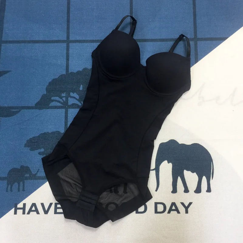 Underwire White Bodysuit Shapewear