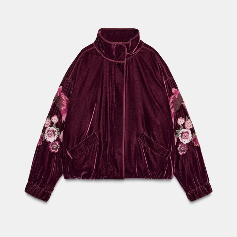 Floral Velvet Jacket