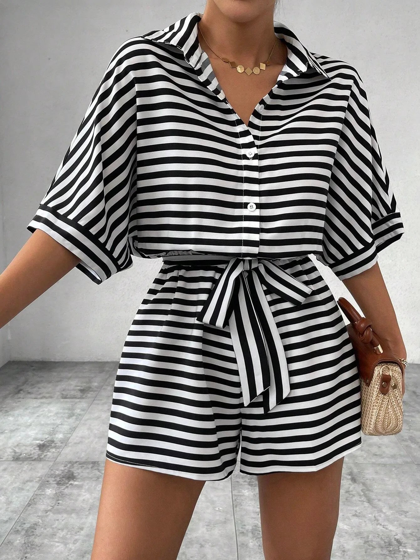 Striped Two-Piece Set
