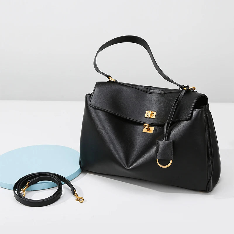 Large Capacity PU Leather Tote Bag