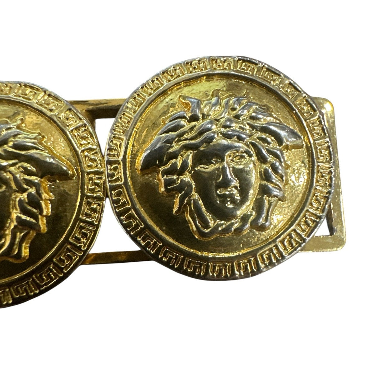 Iconic 1990s Gianni Versace Gold-Tone Medusa Charm Bracelet