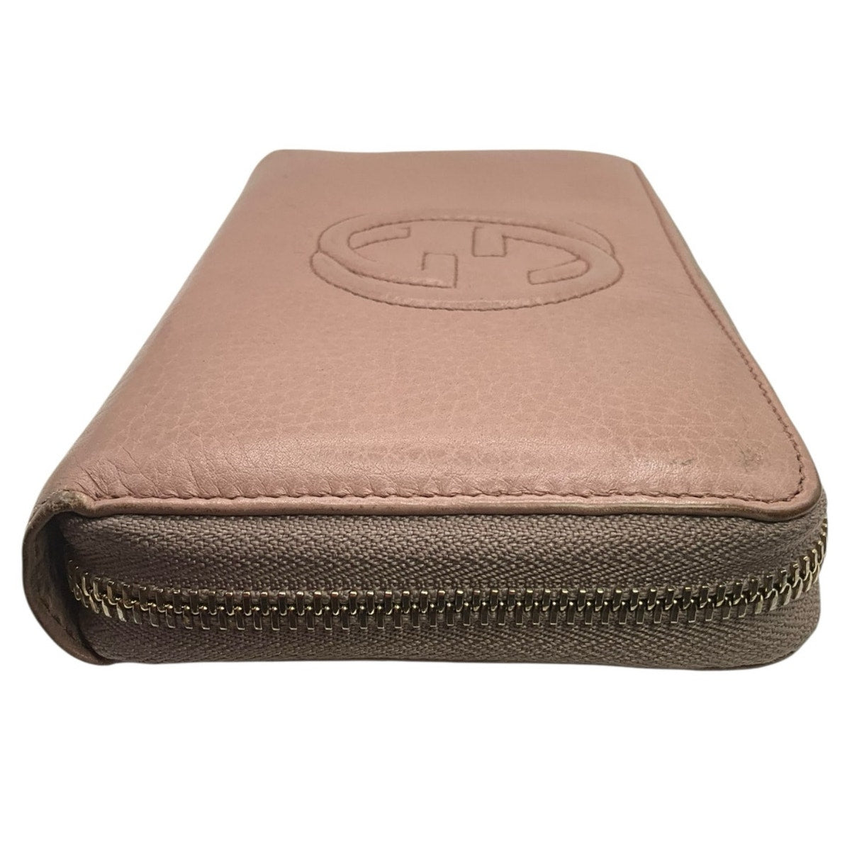 Gucci Pink Interlocking Soho Leather Wallet