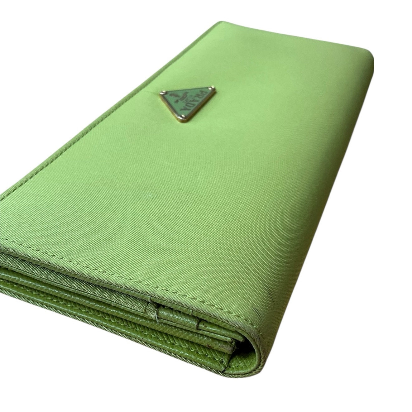 Prada Light Green Tessuto Wallet