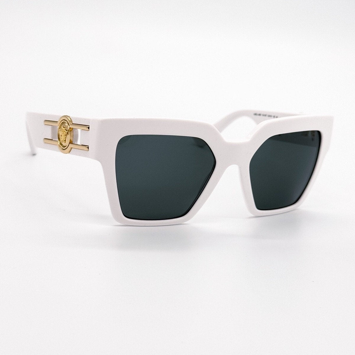 1010. Versace Medusa Deco Butterfly White Sunglasses