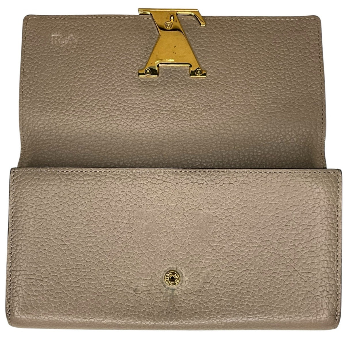 Louis Vuitton Taurillon Capucines Wallet Galet