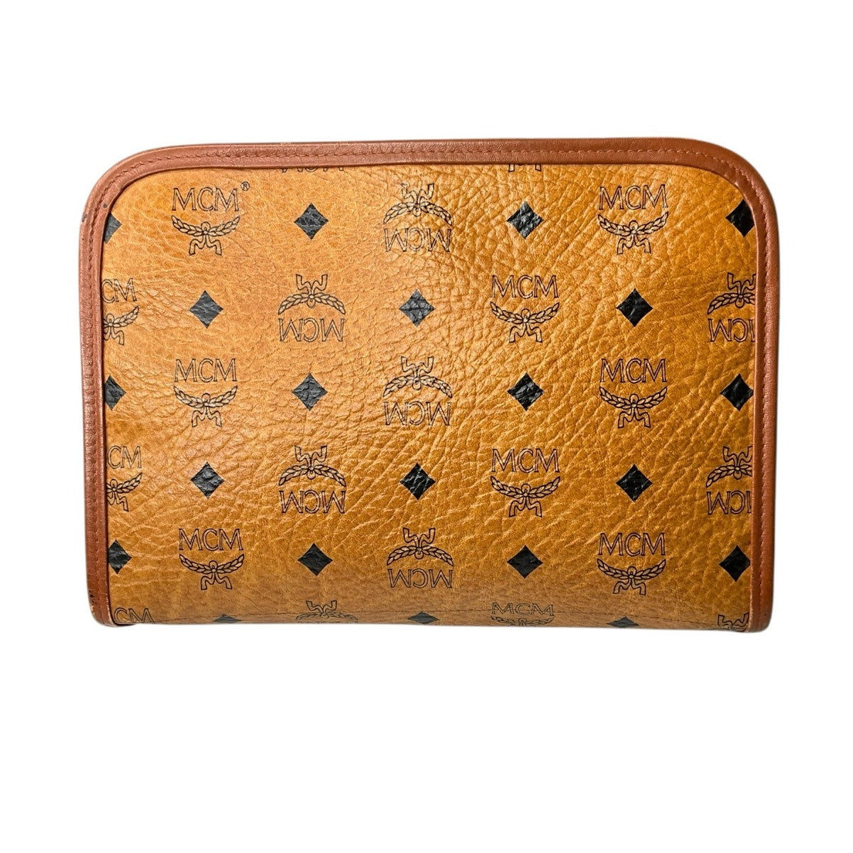 Brown Visetos Clutch Bag