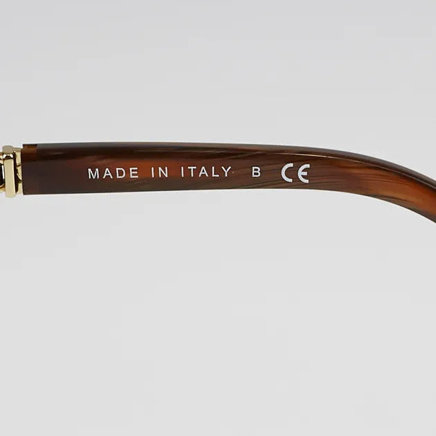 Chanel Brown Frame Chain-Link Sunglasses - Clairely Amazing