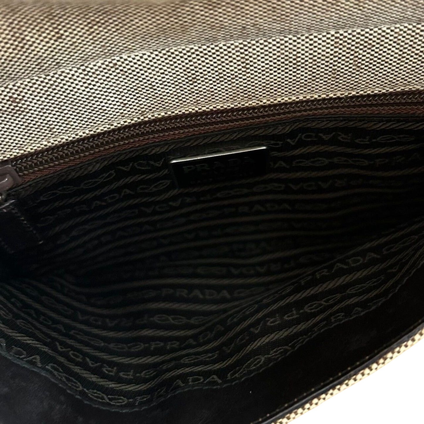 Prada Canvas & Leather Belt Bag