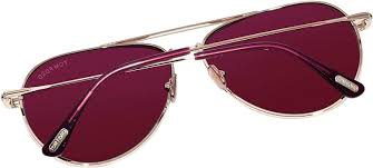 Tom Ford Pink Lens Sunglasses Gold Frame - Clairely Amazing