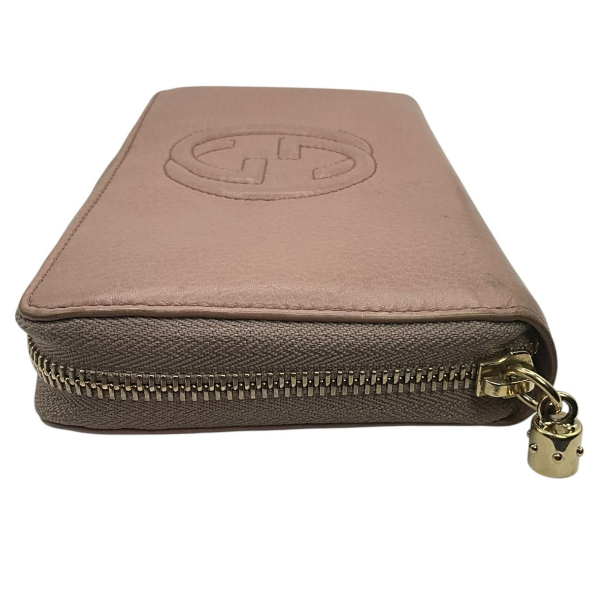 Gucci Pink Interlocking Soho Leather Wallet