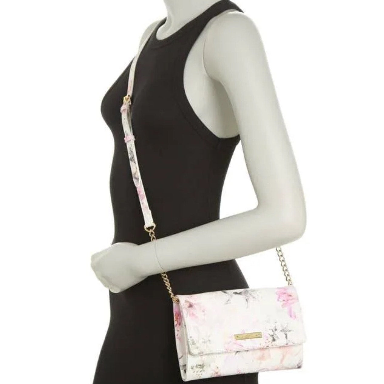 Betsey Johnson Sam Floral Crossbody Bag Cherry/White One Size